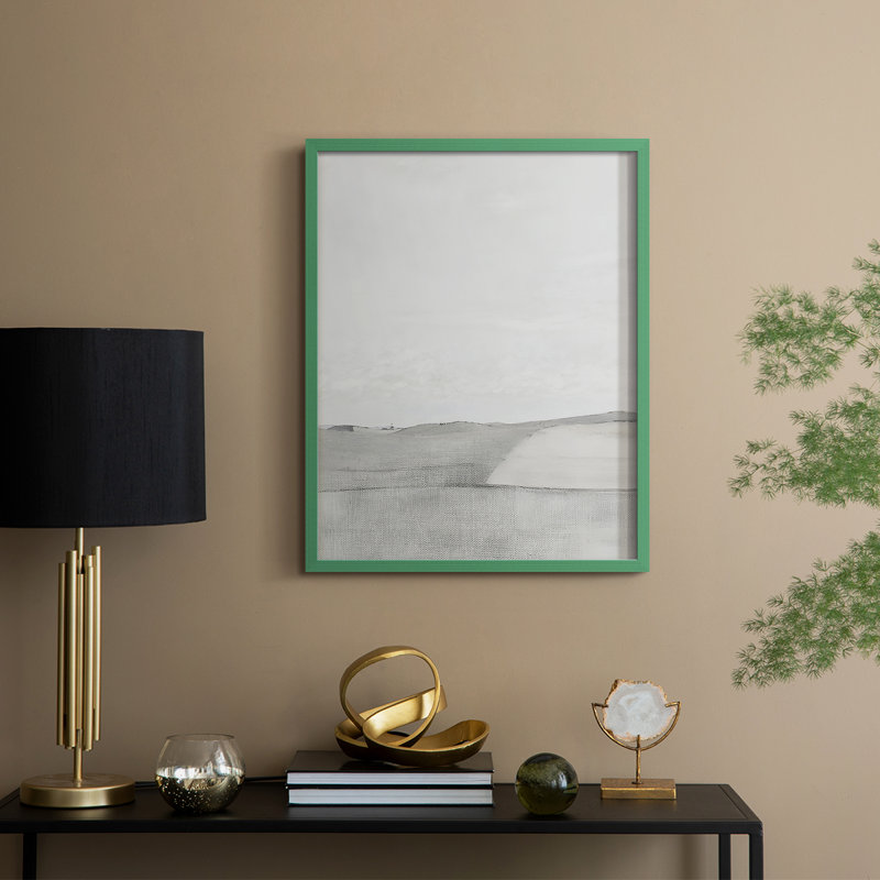 Reproduction encadrée rétro Vintage Nautical, Vert, H 15 po x l 12 po