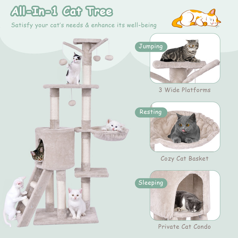 Raeville 140cm H Cat Tree
