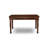 9 Piece Modern Dining Table Set Includes a Rectangle Wooden Table with Butterfly Leaf and 8 Brown Linen Fabric Parson Chairs, Mahogany-1955862583-1955862582-1955899762