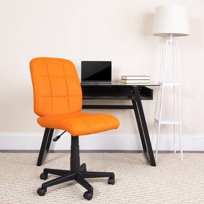Chaise de bureau pivotante en vinyle Bonavant