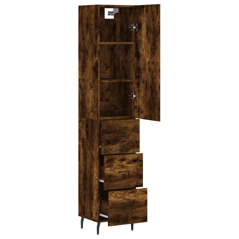 Naamann 34.5cm Sideboard, Smoked Oak