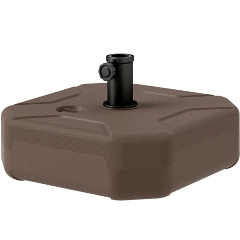 Support de parasol, support de parasol carré pour patio, base de parasol d'extérieur robuste