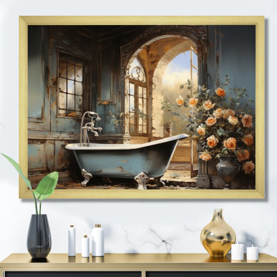 «Bathroom Vintage Elegance II», impressions sur toile de salle de bain