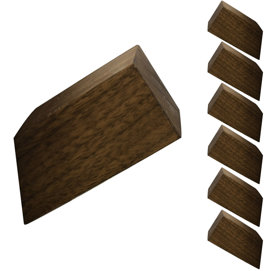 Hillman Solid Wood Wall Wall Hook (Set of 7) Millwood Pines