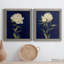 PRETTY AS A PEONY I - Ensemble de 2 reproductions de cadres photo sur toile-1201202720-1201202724