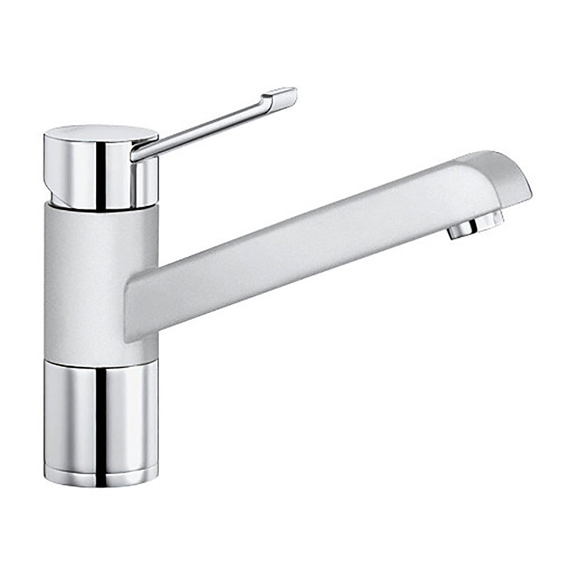 Zenos Single Lever Monobloc Tap, White