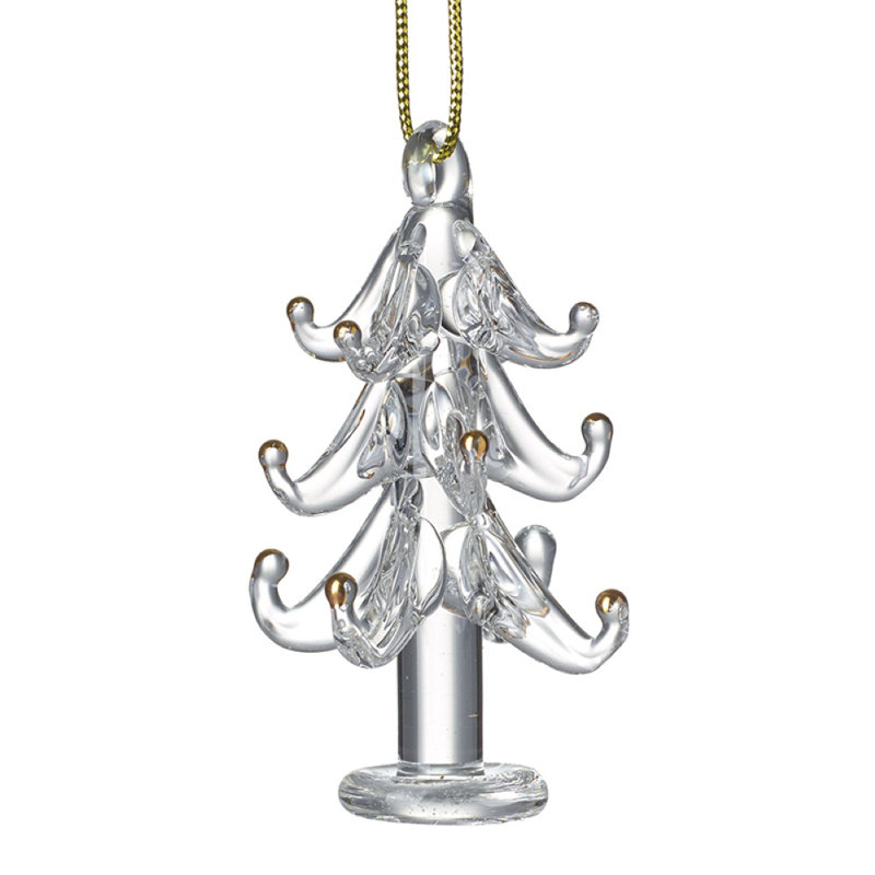 6cm Glass Holiday Shaped Ornament