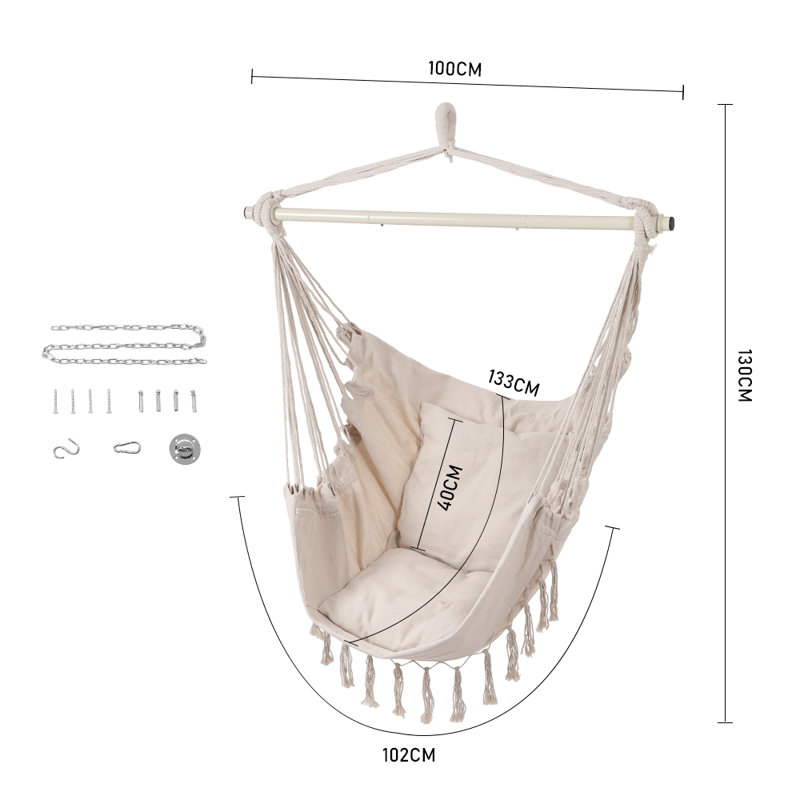 Garden Hanging Canvas Hammock
