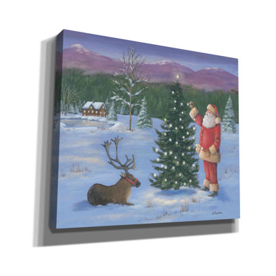 «Santa's Fun I» par Pam Britton, reproduction d'art sur toile tendue