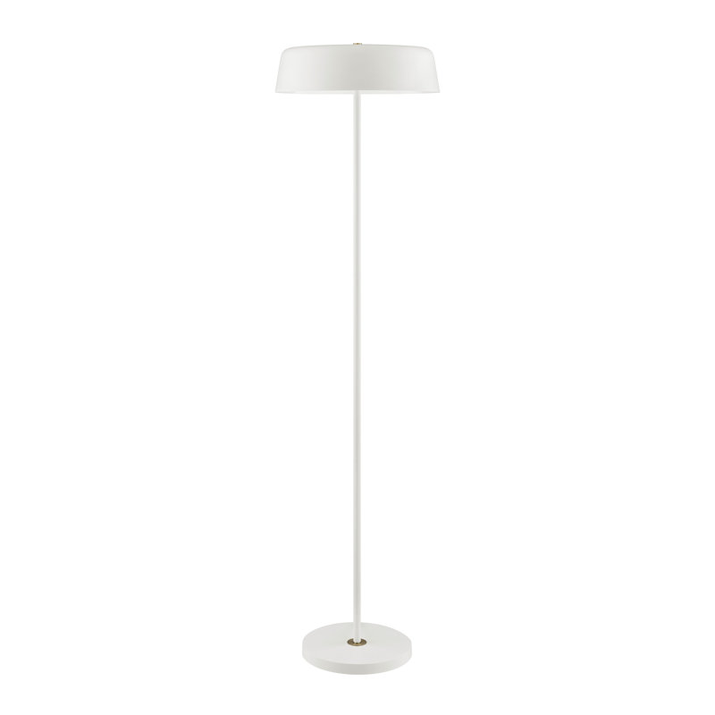 Crewkerne Floor Lamp, White, White