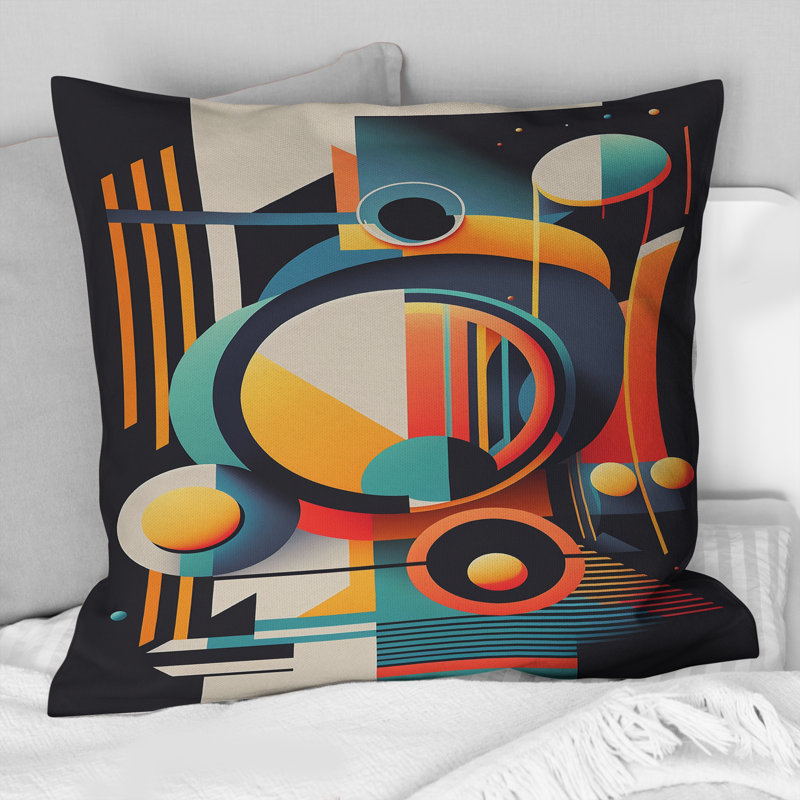 Coussin Minimal Bauhaus Dimensions IV - Abstract