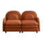 Causeuse orange en tissu Teddy-1845447938