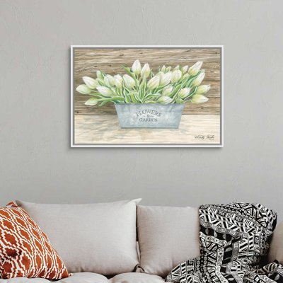 «Flowers and Garden Tulips» par Cindy Jacobs - Reproduction d'art sur toile