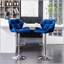 Tabouret de bar Breni Velvet Diamond