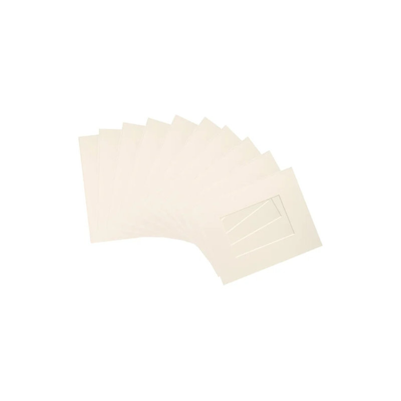 Nicola Spring - Picture Mounts, 25cm H x 20cm W x 0.5cm D, Ivory