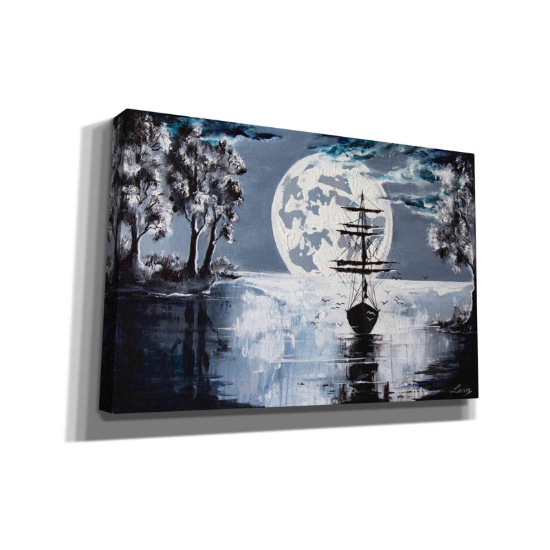 «Silent Blues», art mural sur toile, H 40 po x l 60 po x P 0,75 po