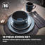 Tower 16 Piece Stoneware Dinnerware Set - Service for 4-56095328