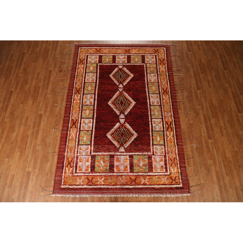 One-of-a-Kind 6'8'' X 10'0'' New Age Wool Area Rug in