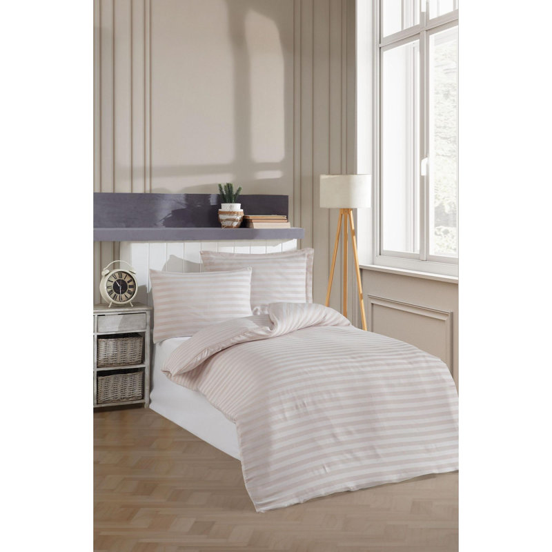 Quiltisse Bedspread with Pillowcases Included, Beige, Single XL Bedspread + 1 Standard Pillowcase