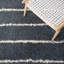 Tapis rayé gris foncé / ivoire Siragan-467155401
