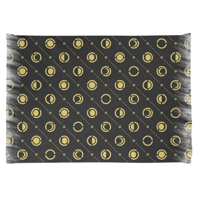 Tapis noir/jaune lune phases