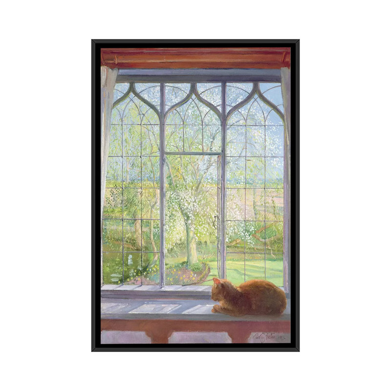 «Window», reproduction sur toile, H 26 po x l 18 po x P 1,5 po, Toile encadrée noire, Pas de tapis