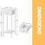 Sirine 25 cm W Bedside Table-99842779