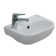 Barclay Caroline 380 10.87'' White Vitreous China U-Shaped Bathroom Sink with Overflow