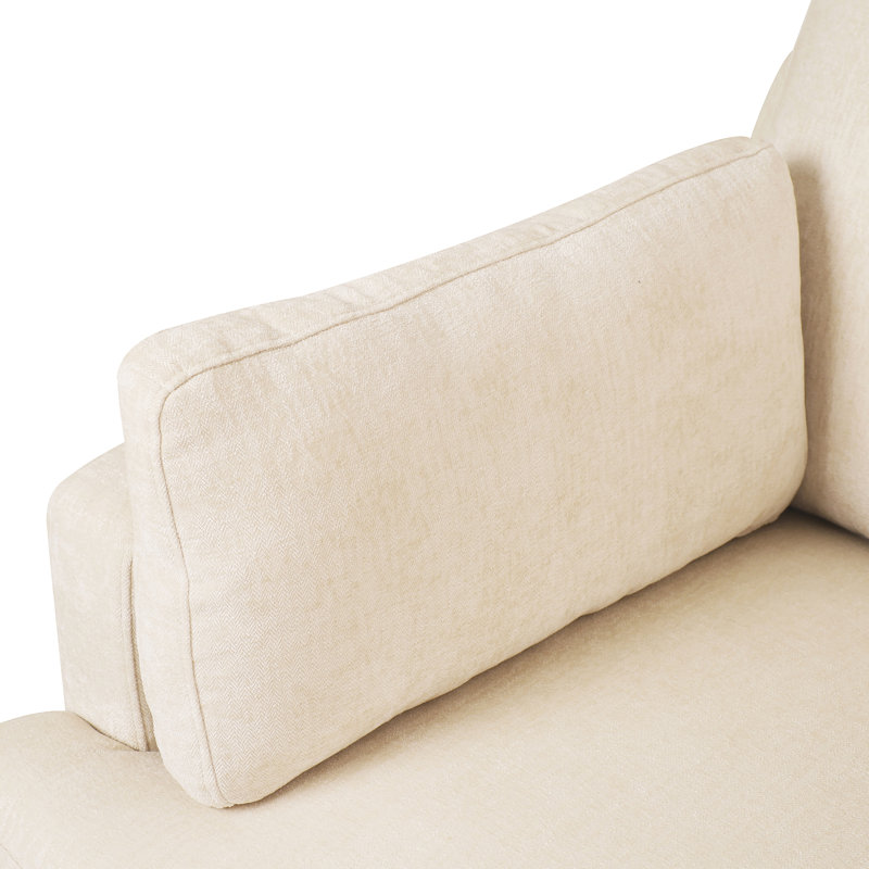 Fauteuil d'appoint Mirod, Polyester beige