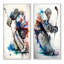 «Hockey Gardien», 2 pièces sur toile-60341748-60341749