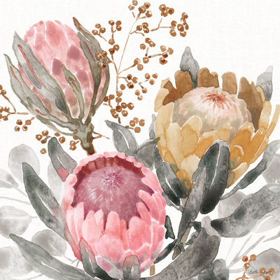 Petal Passion IX Soft Boho by Beth Grove - Wrapped Canvas Painting