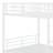 A Full-Sized Over Full-Sized Metal Bunk Bed, Equipped With A Lateral Storage Ladder And A Wardrobe-1154517008-1174173067