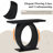 Stylish Modern Console Table with Egg-Shaped Base-1896275070