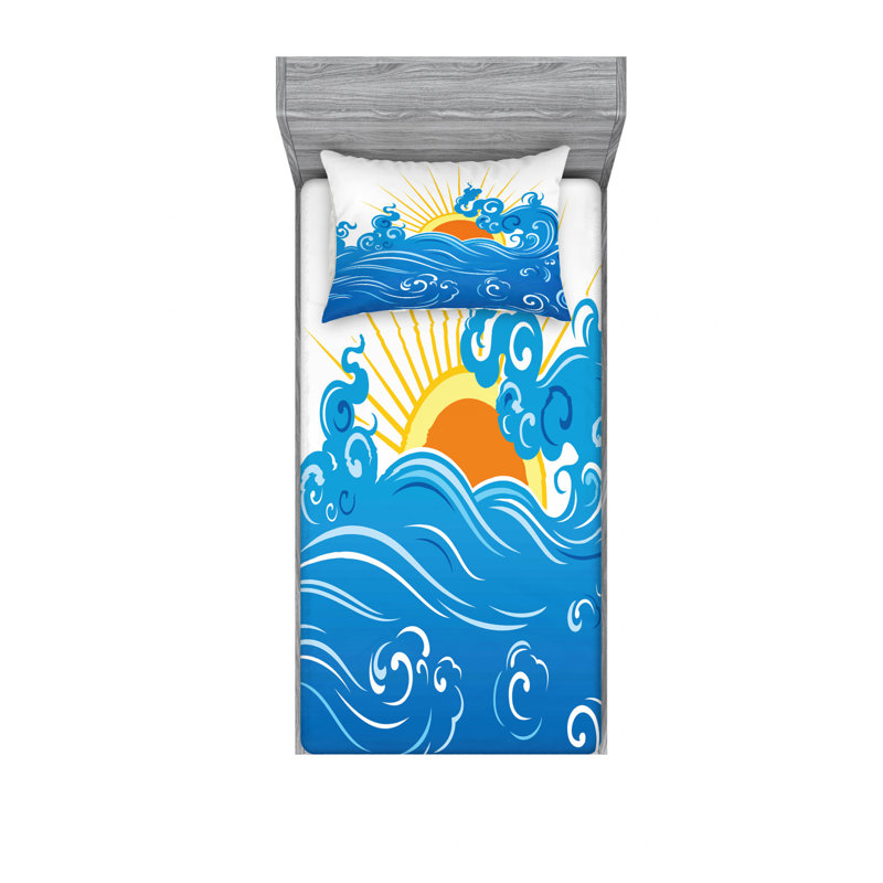 Ensemble de draps incurvés, Ensemble de draps pour lit simple avec drap-housse