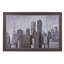 Large Rectangular Multi-Color City - Cadre photo, reproduction d'art sur toile