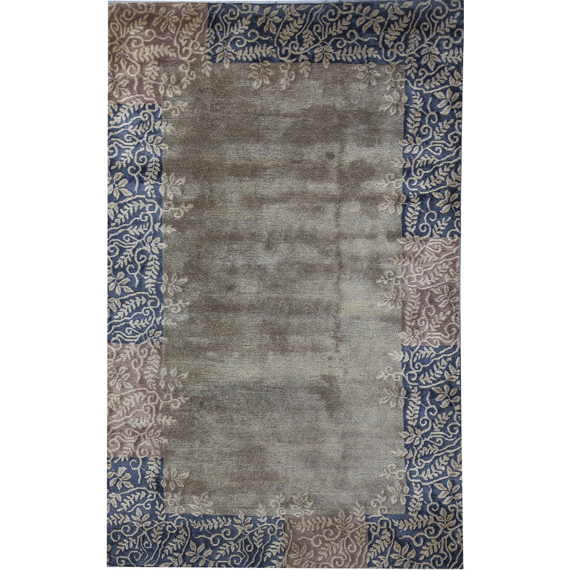 Hand-Knotted High-Quality Multi-Colored Area Rug