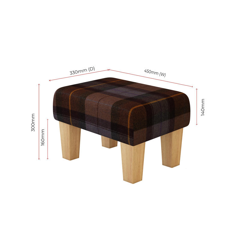 Manufactured Wood Accent Stool, Natural