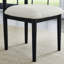 Ensemble de salle à manger 5 pièces, table de salle à manger avec trépied et 6 chaises bouclées, noir