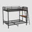 Lit superposé moderne en métal avec bureau, prise de charge, rangement et éclairage DEL Modern-1457438504