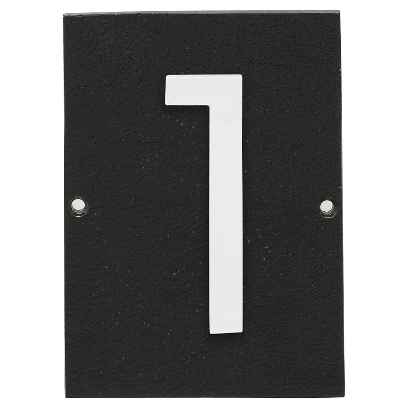 Plaque murale rectangulaire, Oui, Noir / blanc