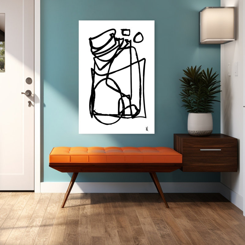 Art contemporain contemporain abstrait, H 48 po x l 32 po