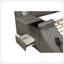 Grand lit multifonctionnel intelligent avec haut-parleurs de massage, de rangement et Bluetooth en gris