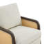 Fauteuil pivotant rembourré Claudia-122922068
