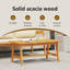  Table basse 90 x 45 x 40 cm en bois d'acacia massif