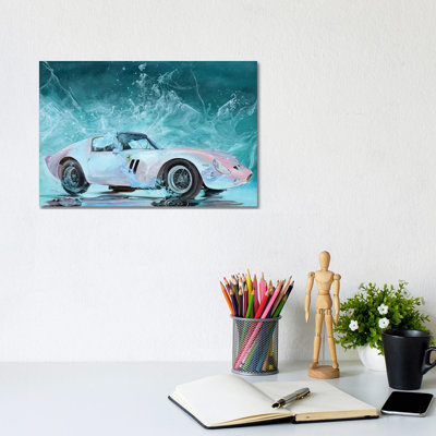 Pink Ferrari by Marcello Petisci - Print on Canvas