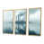 Toile avec cadre flottant or