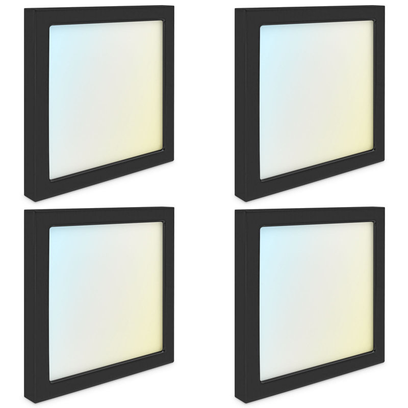 LED Flush Mount, Black