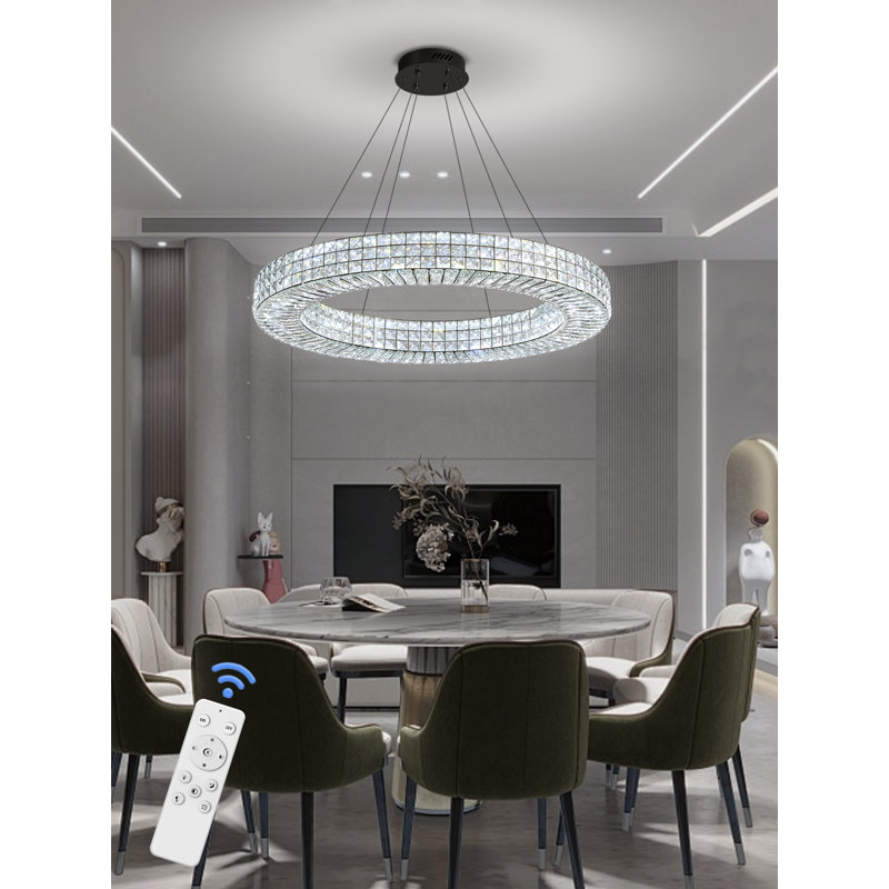Lustre en cristal Wakeisha, L 40 po x l 40 po x H 118 po