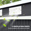 Forge Rustic Metal Garden Shed With Steel Structure And Double Doors