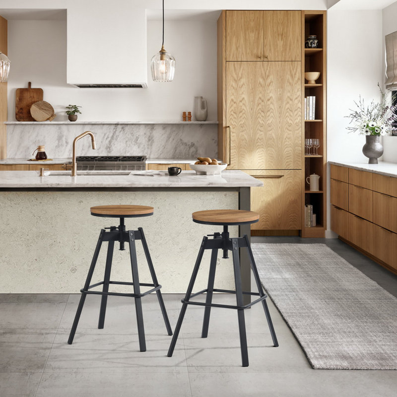 Kamena Swivel Adjustable Height Counter Stool